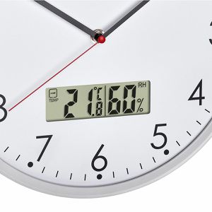 Produktbild für Wanduhr TFA 60.3048.02, Kunststoff, analog, Quarzuhr