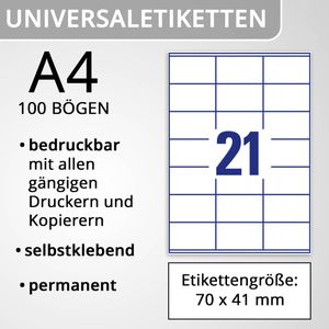 Produktbild für Universaletiketten Zweckform 3481, weiß