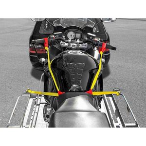 Produktbild für Spanngurt LAS 10323, gelb/orange, für Motorradtransport
