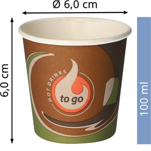 Produktbild für Trinkbecher Papstar 88212 To Go, farbig