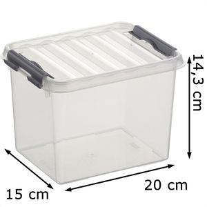 Produktbild für Aufbewahrungsbox Sunware Q-Line Box 78100609, 3L