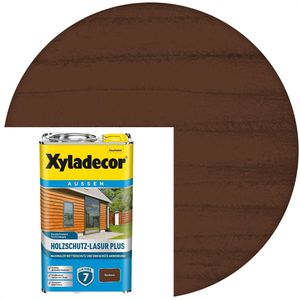 Xyladecor Holzlasur Holzschutz-Lasur Plus, 2,5l, außen, nussbaum, seidenmatt
