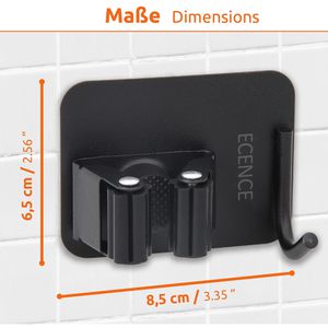 Produktbild für Gerätehalter ECENCE Besenhalter, 4 Stück