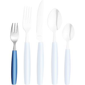 Produktbild für Kuchengabeln Amefa Pixel Blue Lagoon, blaue Kunststoffgriffe