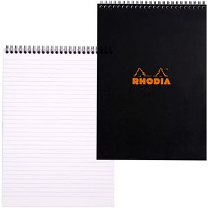 Notizblock Rhodia 185019C, schwarz, A4
