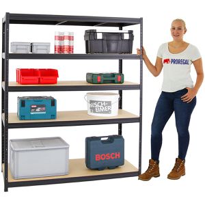 Produktbild für Weitspannregal PROREGAL Giant Elephant, 5 Holzböden