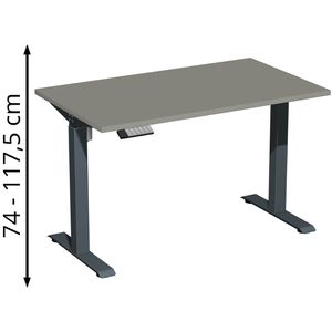 Produktbild für Schreibtisch Geramöbel Elevate Home, onyx / anthrazit