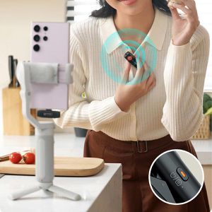 Produktbild für Mikrofon Hohem MIC-01 2TX + 1RX + Case, schwarz