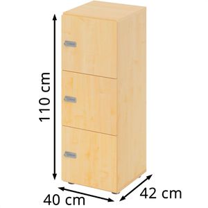 Produktbild für Schließfachschrank Hammerbacher 234L3, ahorn