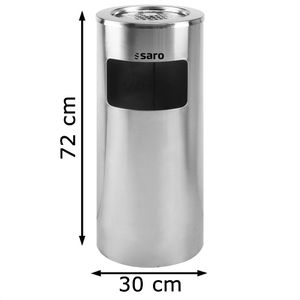 Produktbild für Aschenbecher Saro AF 202 AS, 399-1004, silber, für Outdoor