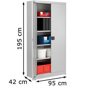 Produktbild für Werkzeugschrank Mauser MKST3/19STG, aus Metall, lichtgrau