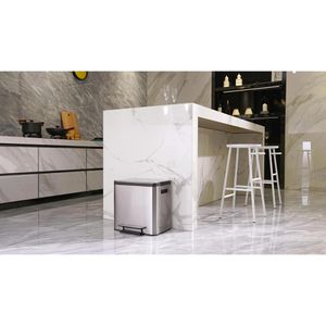 Produktbild für Mülleimer EKO EcoCasa, VB 912831, matt silber