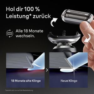 Produktbild für Scherkopf Braun 74S Ersatzscherteil, silber