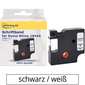 Schriftband Böttcher-AG für Dymo Rhino 18444,IND,12mm