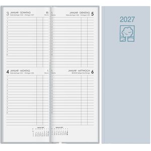 Produktbild für Vormerkbuch Zettler 801-0703, Recycling, graues Hardcover