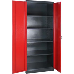 Werkzeugschrank ADB XL-T, 40893, aus Metall, anthrazit / rot
