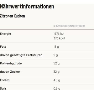 Produktbild für Kuchenbackmischung Dr.Oetker Zitronenkuchen