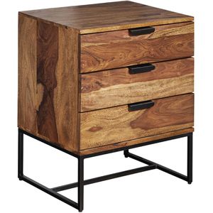 Nachttisch Wohnling WL6.715, sheesham, Massivholz, stehend