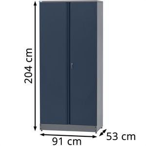 Produktbild für Werkzeugschrank Küpper 70273, aus Metall, grau / blau