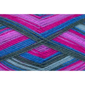 Produktbild für Häkelgarn Gründl Big Mamma print, magenta/blau/grün/lila