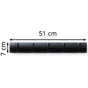 Produktbild für Garderobenleiste Umbra Flip 5, 318850-040, schwarz
