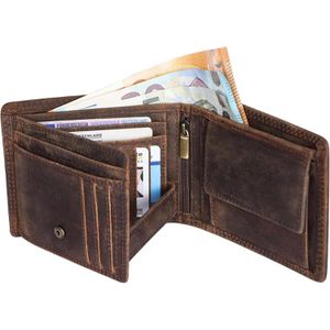 Produktbild für Portemonnaie Hodalump Lugge, braun, aus Echt Leder