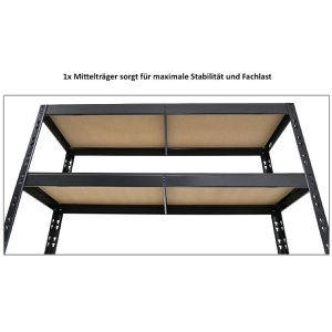 Produktbild für Reifenregal PROREGAL TIGER, schwarz, für 6 Reifen