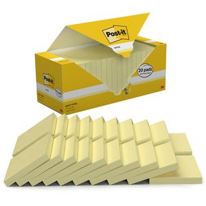 Produktbild für Haftnotizen Post-it Notes, 654-CY, gelb