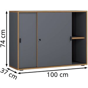Produktbild für Schiebetürenschrank VCM Salia 920735, abschließbar