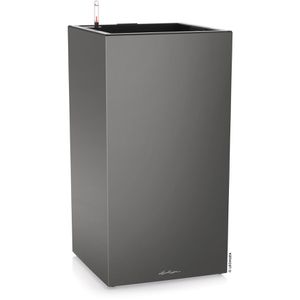 Produktbild für Übertopf Lechuza CANTO Premium 40 LED high, grau, 40x76x40 cm
