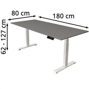 Produktbild für Schreibtisch Kerkmann Move 1 stable, graphit / weiß