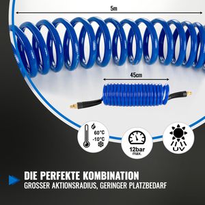 Produktbild für Druckluftschlauch Poppstar 1010578, Spiralschlauch