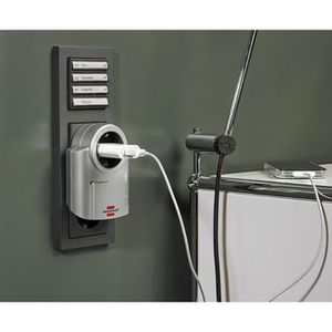Produktbild für Steckdosenadapter Brennenstuhl Primera, silber