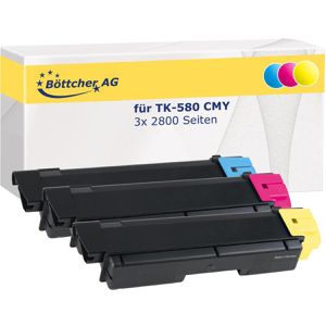 Toner Böttcher-AG für Kyocera TK-580 CMY Multipack