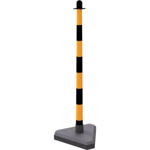 Produktbild für Absperrpfosten Schake 4040KBS, schwarz/gelb, aus Kunststoff