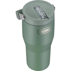 Produktbild für Thermobecher Thermos RS Flip Straw green mat, grün