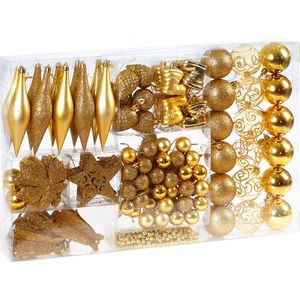 Weihnachtskugeln Deuba 107508, gold