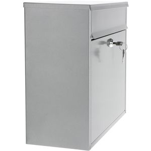 Produktbild für Briefkasten Alco 8601, silber, aus Stahl