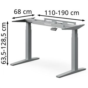 Produktbild für Schreibtischgestell FlexiSpot E7S-PRO 2026, 4 Memoryspeicher