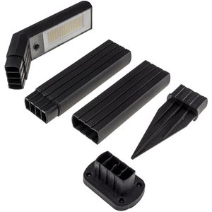 Produktbild für Wegeleuchte ChiliTec SWL-78, schwarz, mit Solar