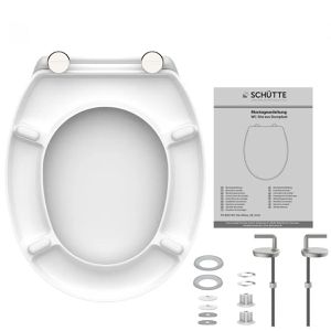 Produktbild für WC-Sitz Schütte Duroplast 82000, oval, aus Duroplast