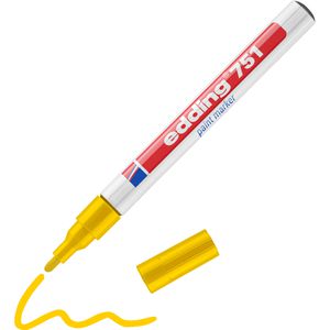 Lackmarker Edding 751, wasserfest & permanent, gelb