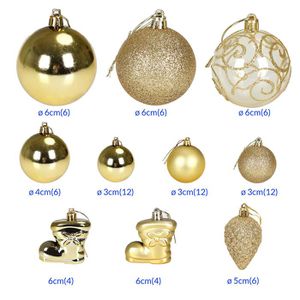 Produktbild für Weihnachtskugeln Deuba 107508, gold