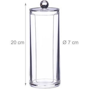 Produktbild für Wattepadspender Relaxdays 10026559, transparent