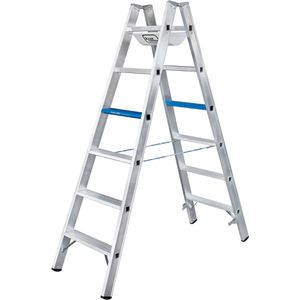 Stehleiter Iller Alu ERGO Plus, 7106-7, beidseitig begehbar