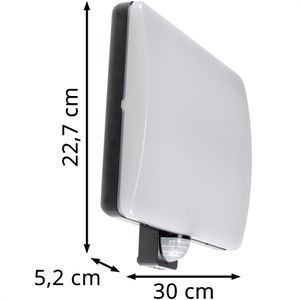 Produktbild für Wandleuchte ChiliTec Padar, aus Kunststoff, für außen (IP65)