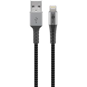 Ladekabel Goobay 49267, grau, 0,5m