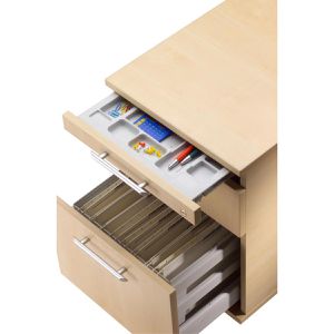 Produktbild für Rollcontainer Hammerbacher Solid AC20, aus Holz, eiche