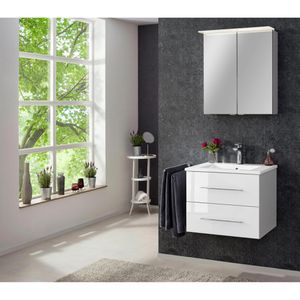 Produktbild für Waschtisch Fackelmann B.perfekt, mit Spiegelschrank, weiß