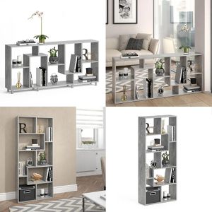 Produktbild für Bücherregal Vicco Noa, grau
